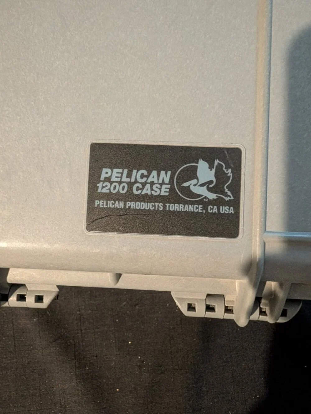 Pelican 1200 Protector Case Gray with Extra Foam Inserts - Excellent Condition
